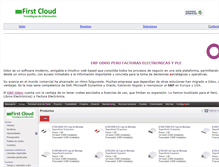 Tablet Screenshot of firstcloudperu.com